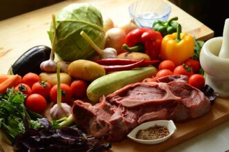 фото: мясо и овощи - правильное питание