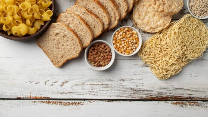 фото: продукти з глютеном на столі – безглютенова дієта