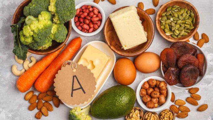 фото: продукти з вітамінами – нутрієнти