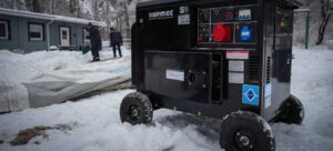 фото: генератор на снігу – як користуватись генератором взимку