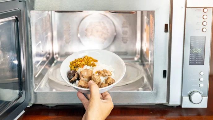 фото: тарілка в мікрохвильовці – правила користування мікрохвильову